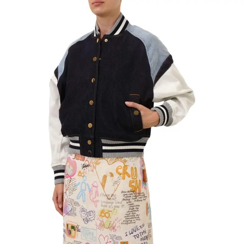 Zimmermann SS25 Denim Jacket Women's Night Sky Color-5