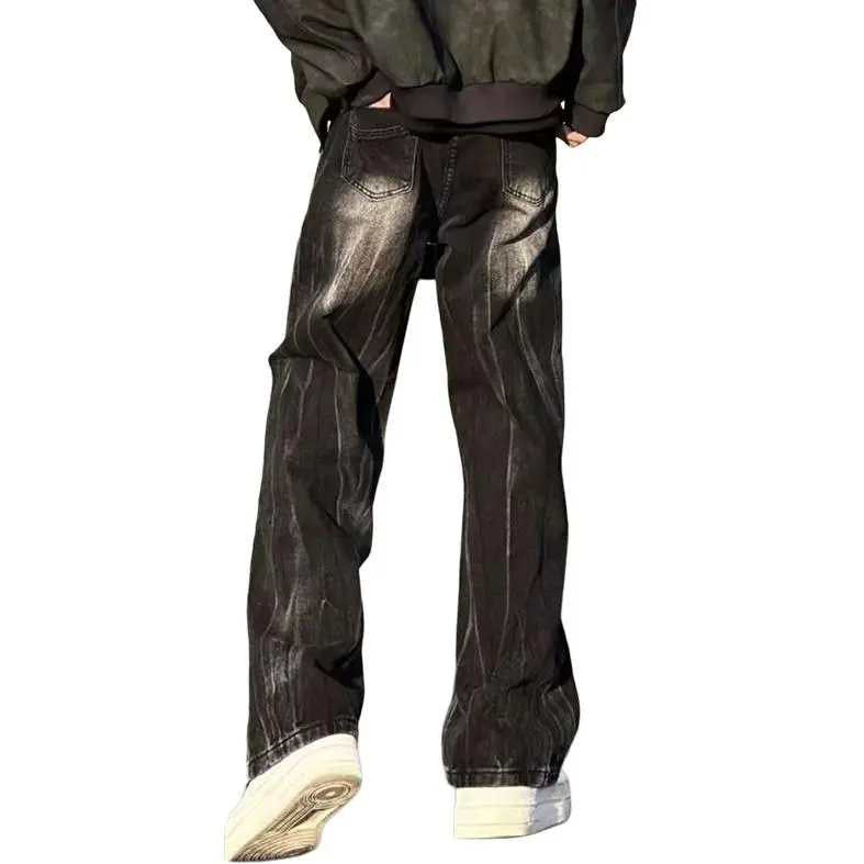 PAINT STAIN Jeans Men Black [high Quality]-3
