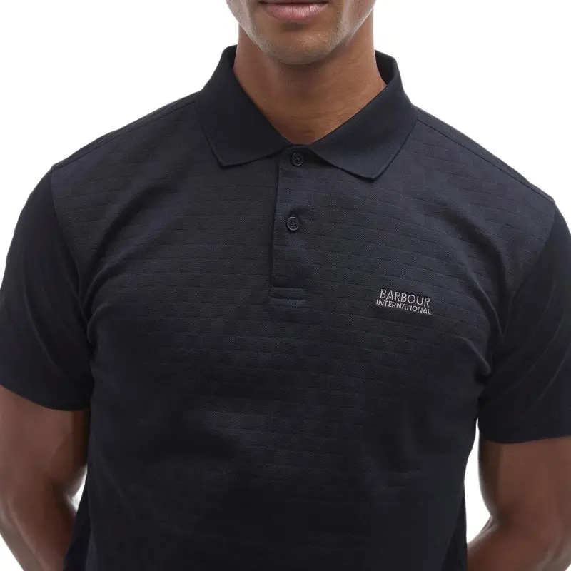 BARBOUR FW24 Polo Shirt Men's Black-4