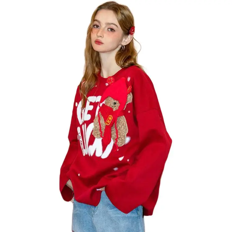 LALABOBO T Shirts Women's Red-1