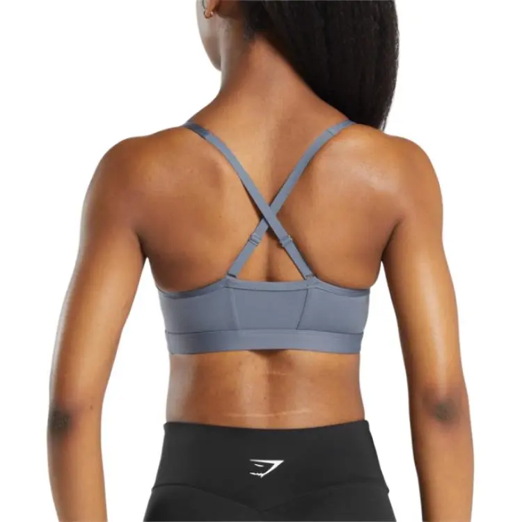 GYMSHARK Ruched Sports Underwear Women's Iron Blue-1
