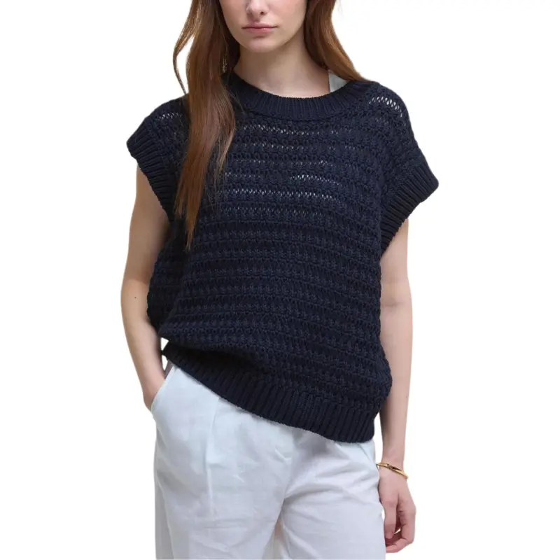 BARBOUR Tank Top Women's Marine Blue-2