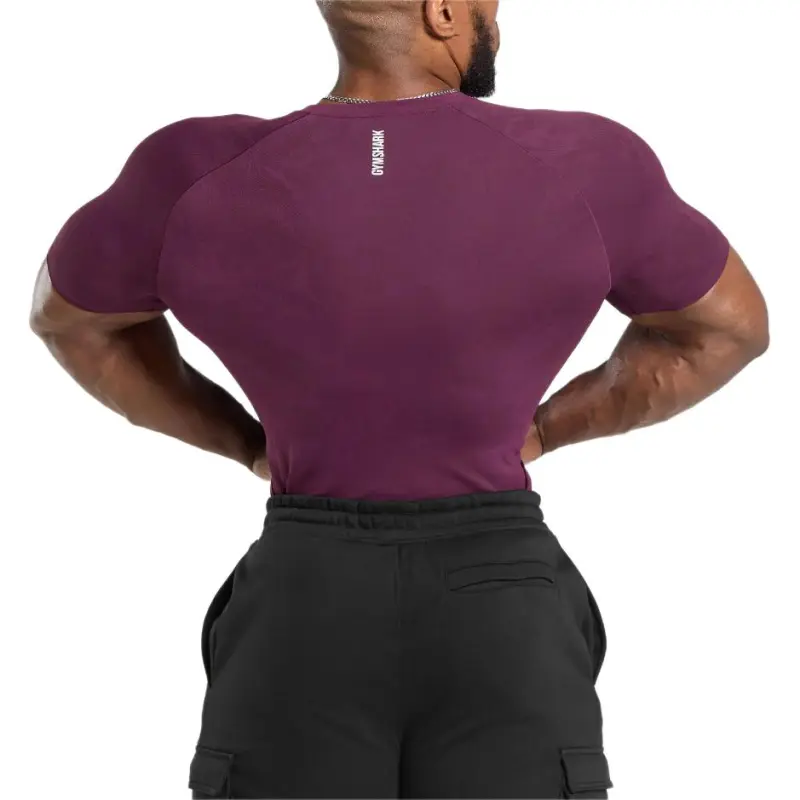 GYMSHARK T Shirt Men's Magenta Purple-1