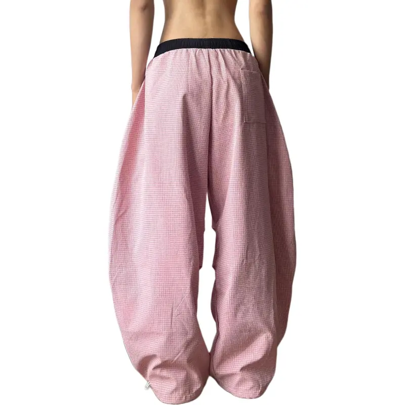 ABCMININ Casual Pants Women's Pink-1