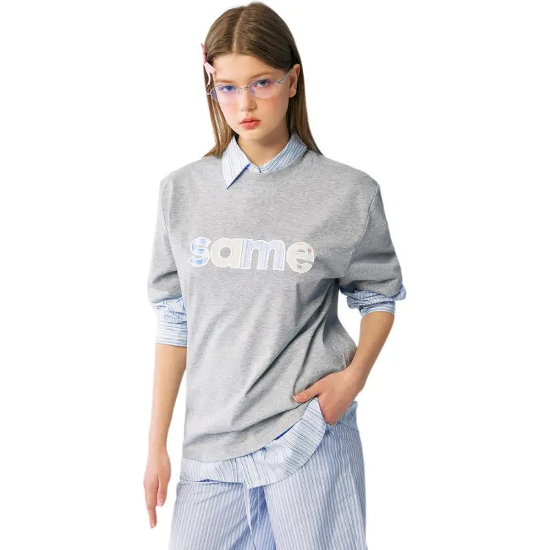 MYSAMESAME Summer T Shirt Loose Fit Unisex-1