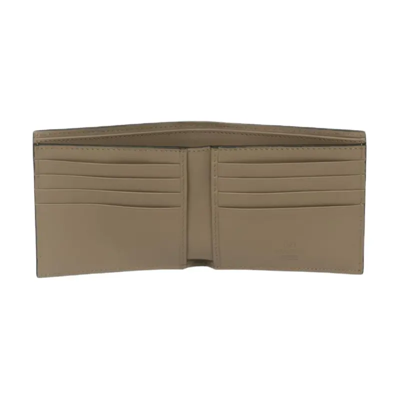 Valentino Calfskin Wallet Men's Khaki-3