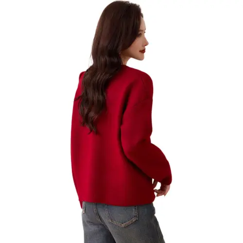 X MOOM aop sweaters Women's Red