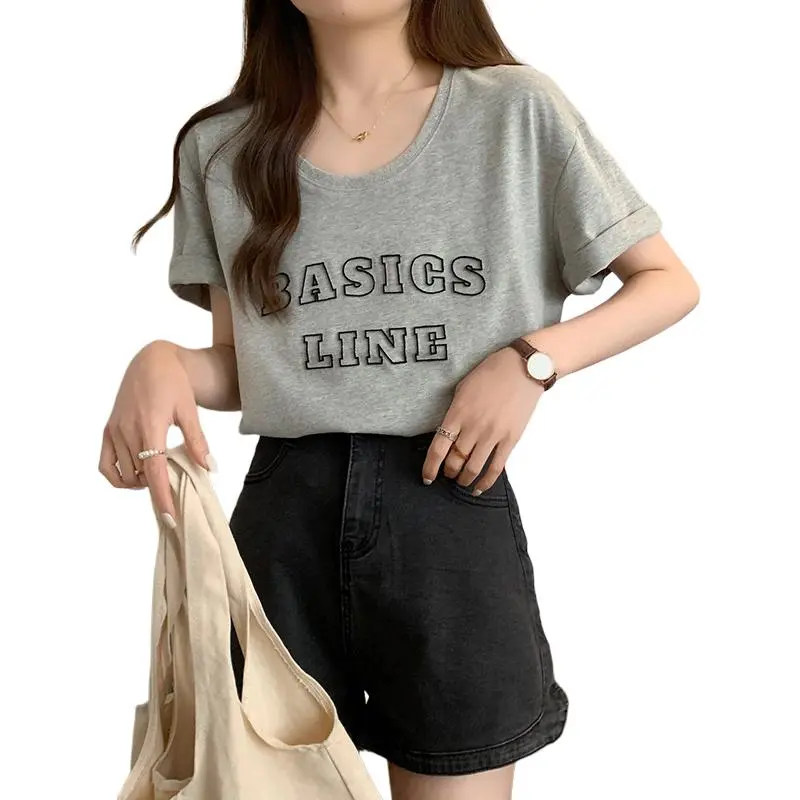 GOSO T Shirts Women's Gray-5