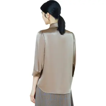 BBLLUUEE Shirt Women's Champagne Coffee