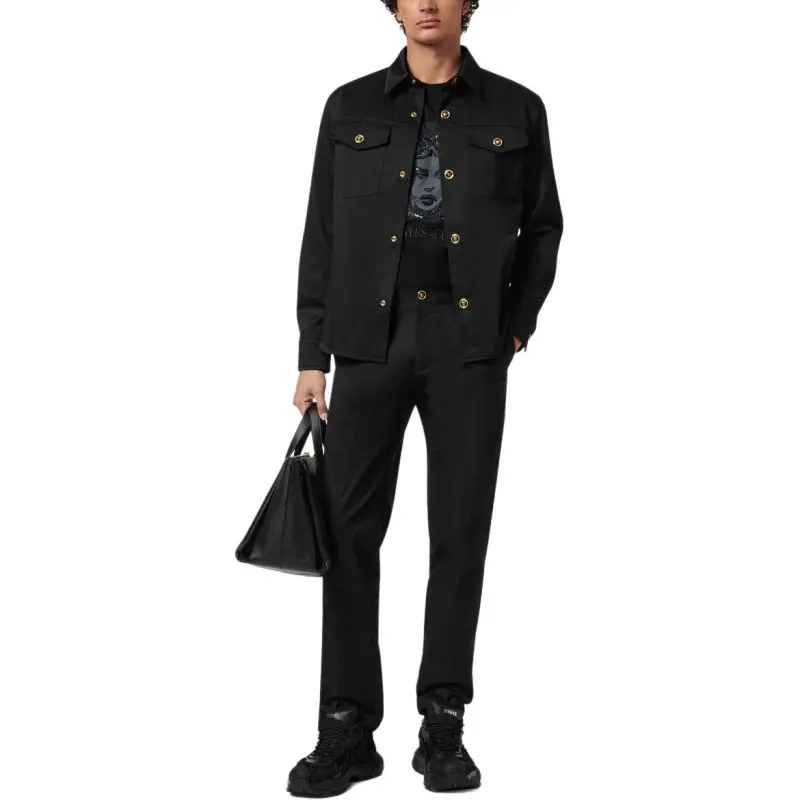 VERSACE Medusa Embroidered T shirt-3
