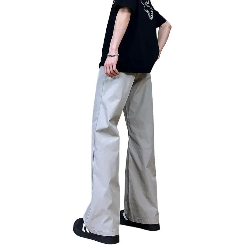 DARK HORSE Casual Pants Unisex Light Gray-1