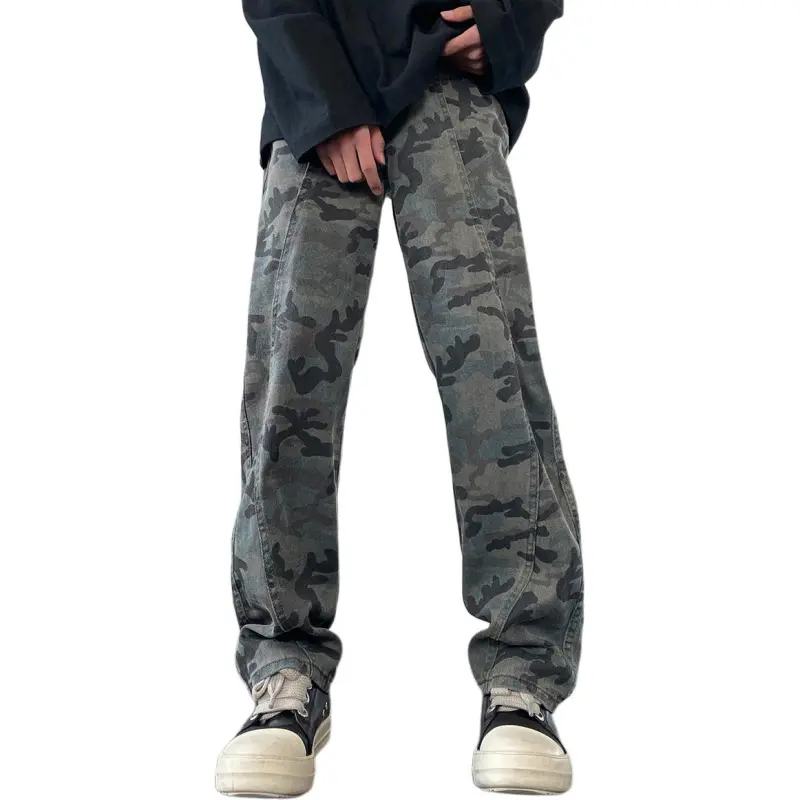BRYAN JIMENEZ Jeans Unisex Camouflage-2