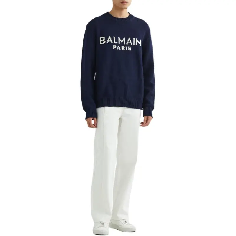 BALMAIN Sweaters Men Blue-1