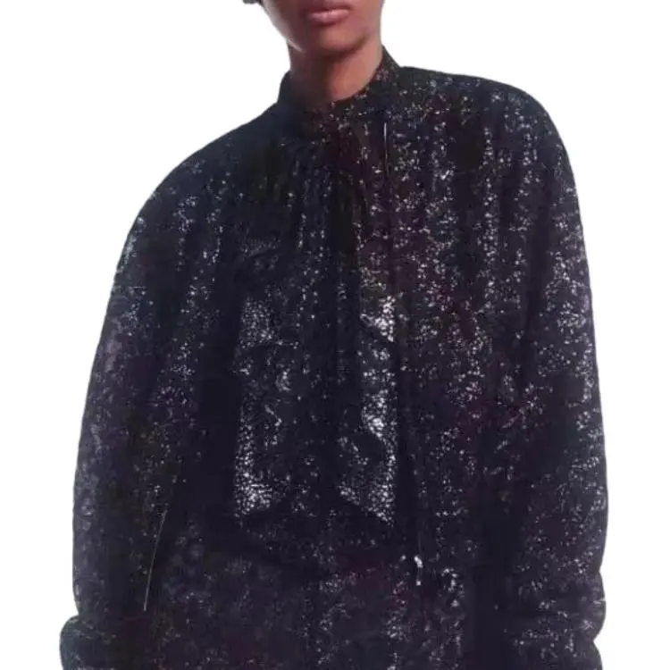 CHANEL 21B Long Sleeved Dress Women's Black-1