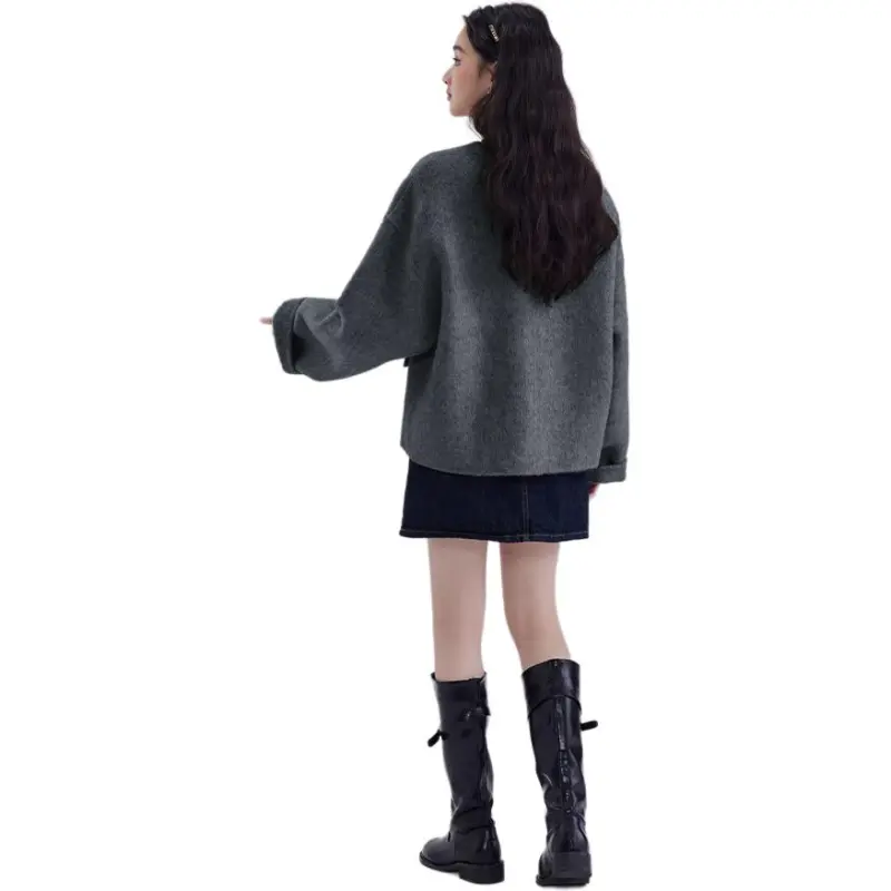 DEAR DEER PUFF Coats Women's Misty Gray-0