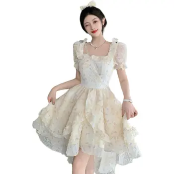 XIANSINIAO Short Sleeved Dress Women's