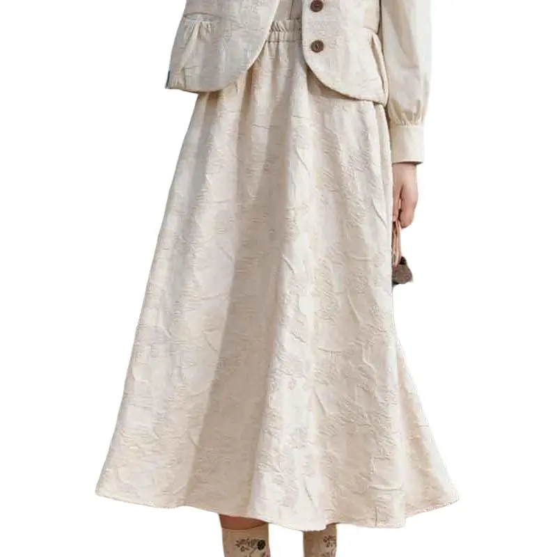 ZIHAN Casual Long Skirts Women's-2