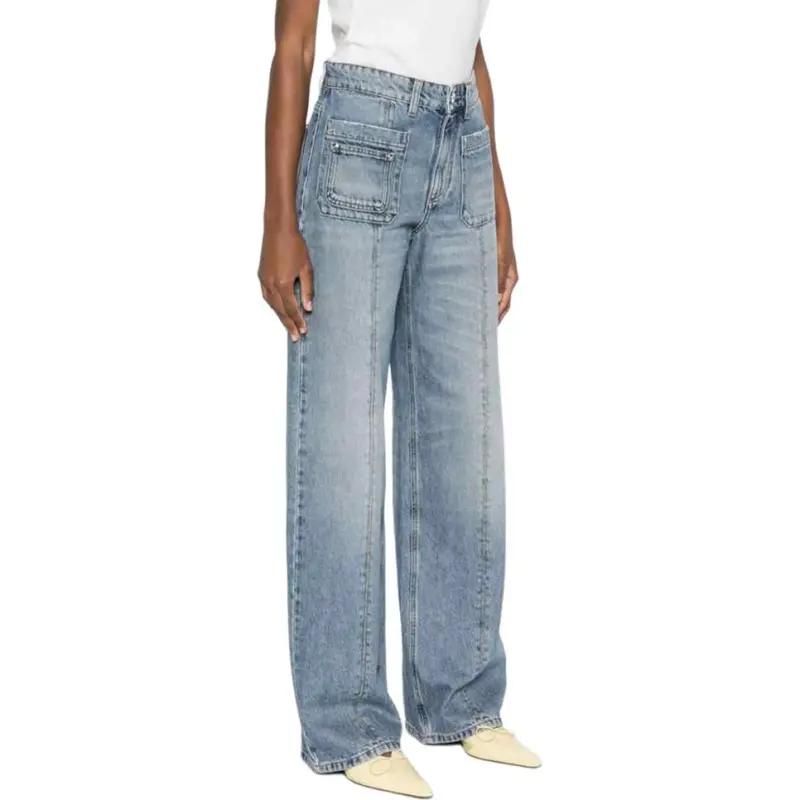 Blumarine Signature Wide Leg Jeans-3