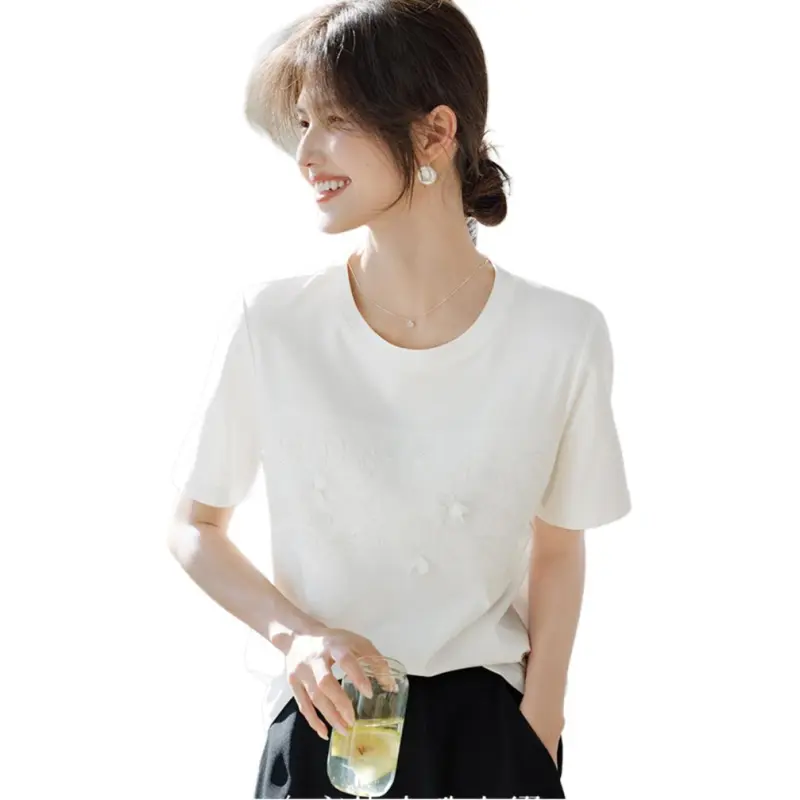 XWI T Shirts Women's White-3