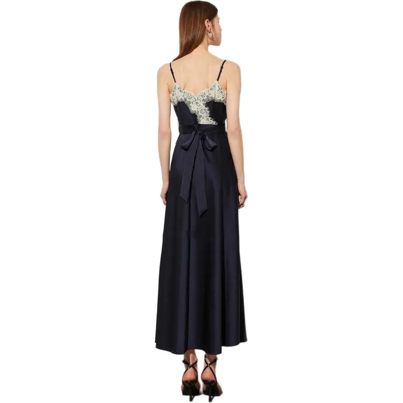 DPLAY Slip Dress Women's Navy Blue-6