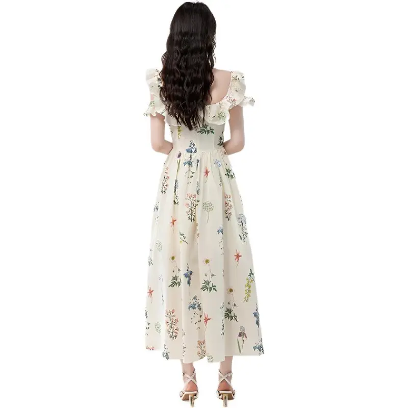 Mu Xiao Xin Slip Dresses Women's Apricot-1