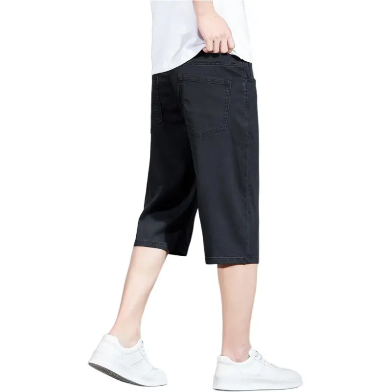 FAWENXIANGZI Denim Shorts Men's-7
