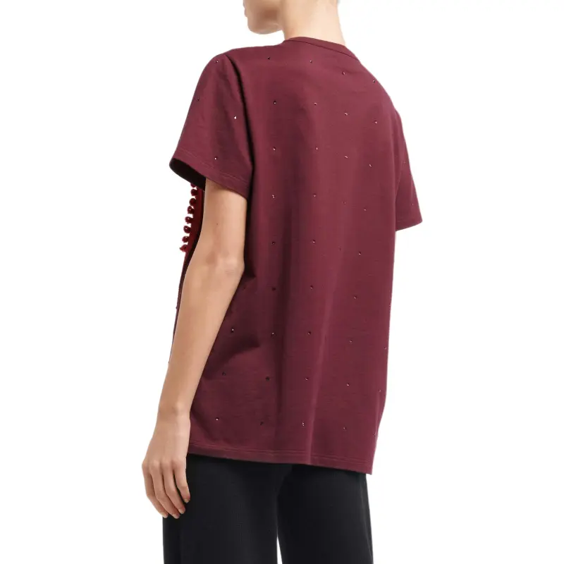 Barrie Logo embroidered Embellished T shirt-4