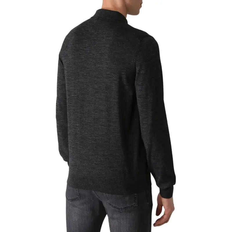 HUGO BOSS Long sleeved Virgin Wool Polo Shirt-2