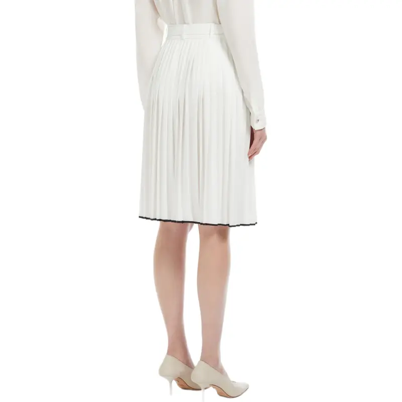 MaxMara Studio Savana Belted Pleated Skirt-2