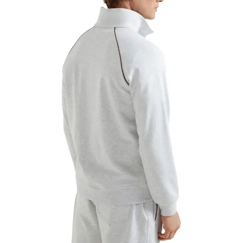 Brunello Cucinelli Drop Shoulder Zipped Sweatshirt-3