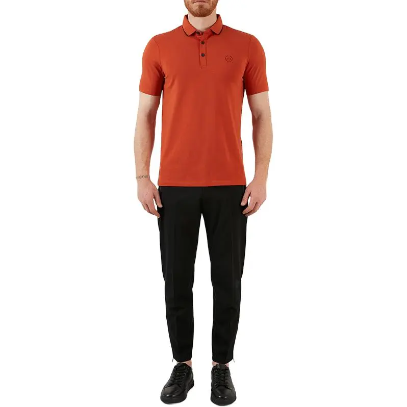 ARMANI EXCHANGEAE SS22 Polo Shirt Men's Brick Red-2