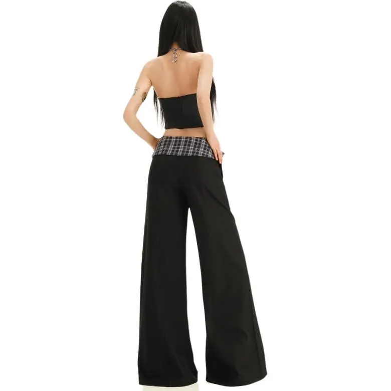 Hao Zhilang Casual Pants Women's Black-1