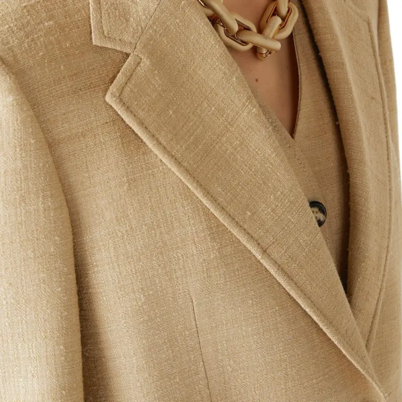Loro Piana FW24 Business Suit Coat Women's Yellow-5