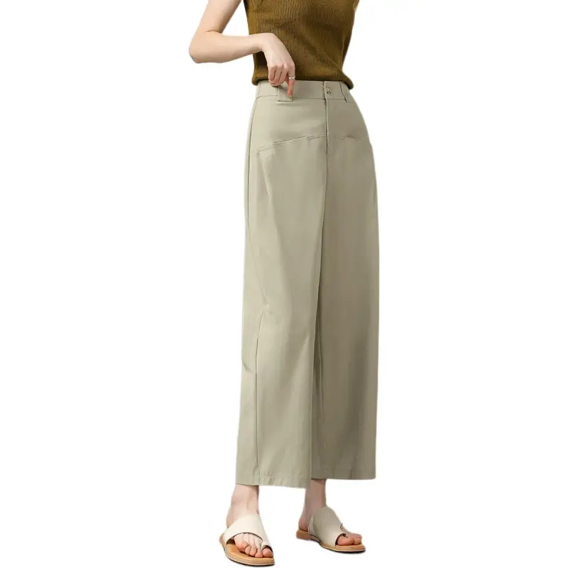 Weixi Casual Pants Women's Khaki Green-5