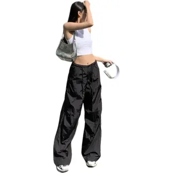 Kazakhstan Casual Pants Women's Black Tech Gray Mint Green