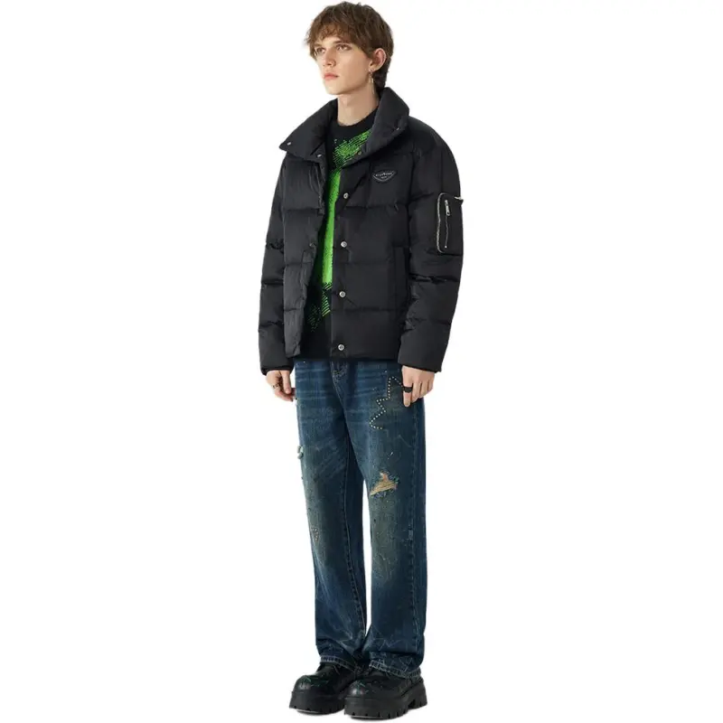 JOHN RICHMOND FW24 Down Jacket Men's Black-4