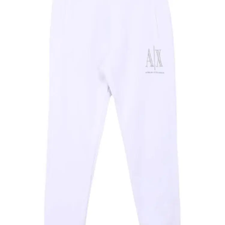 EMPORIO ARMANI SS23 Knitted Sweatpants Men's White-5