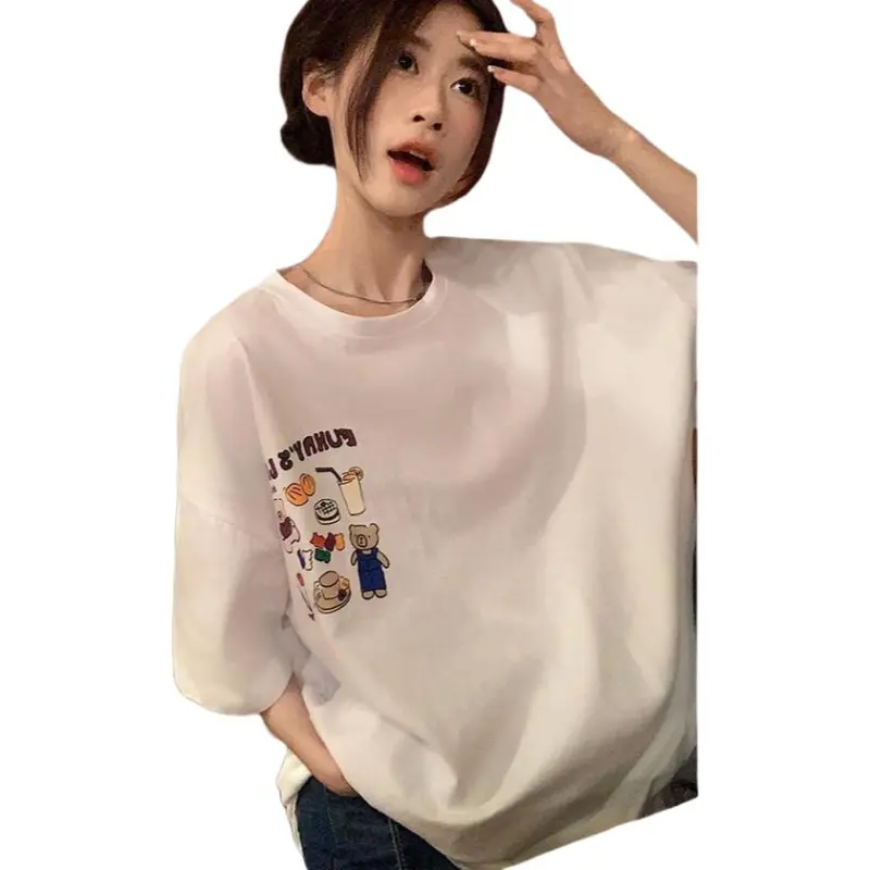GOSO Drop Shoulder Sleeve T Shirt Women's-2