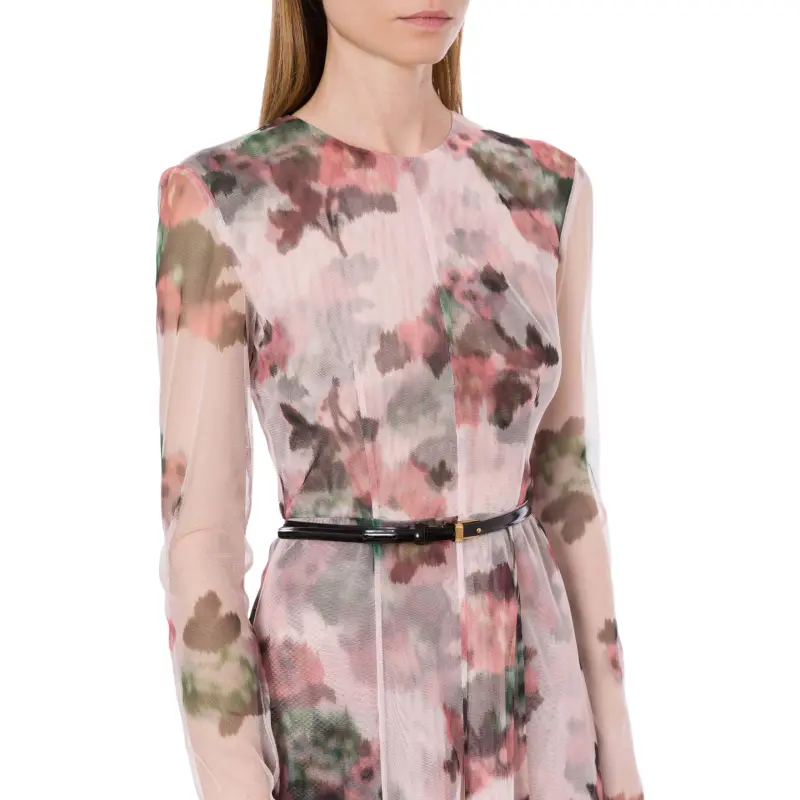 PHILOSOPHY DI LORENZO SERAFINI Flower Print Long Tulle Dress-3