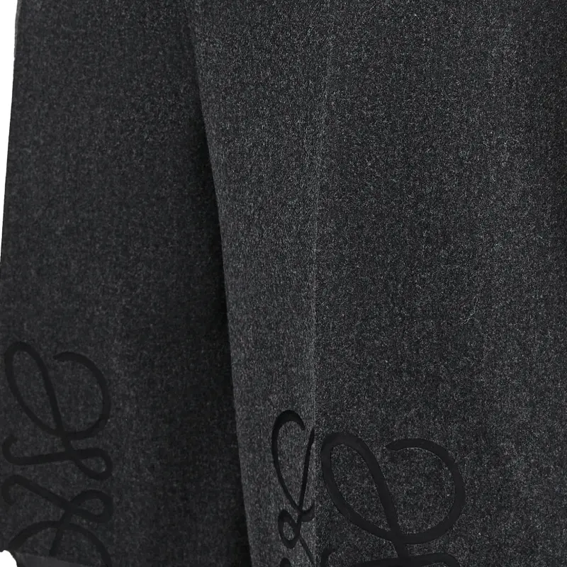 LOEWE Anagram Shorts 'Charcoal Melange'-4