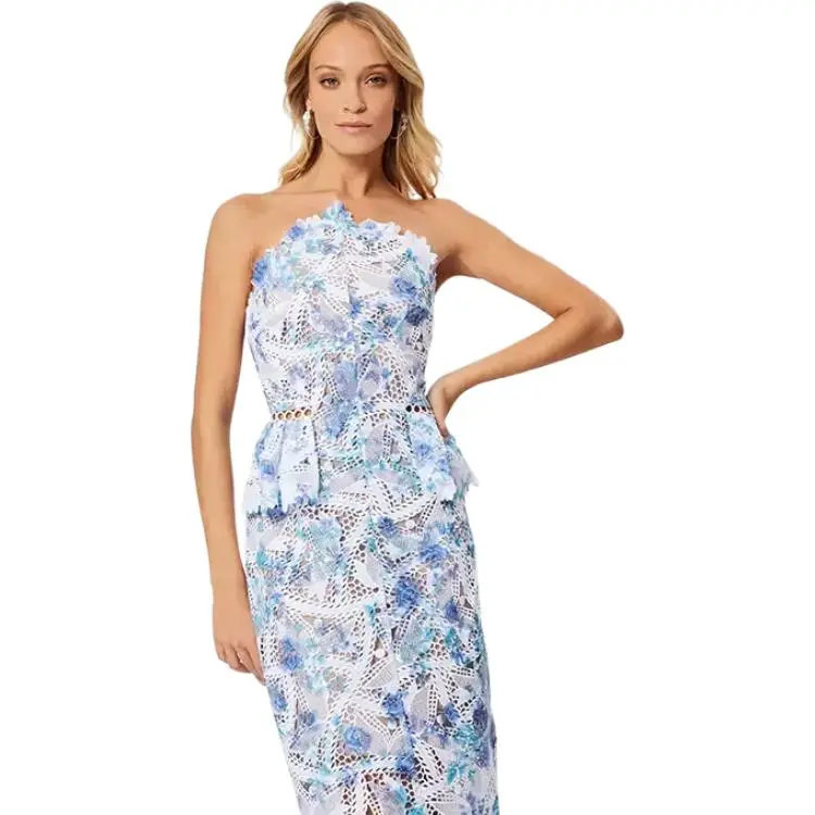 ELLIATTCOLLECTIVE Sleeveless Dress Women's Blue-2