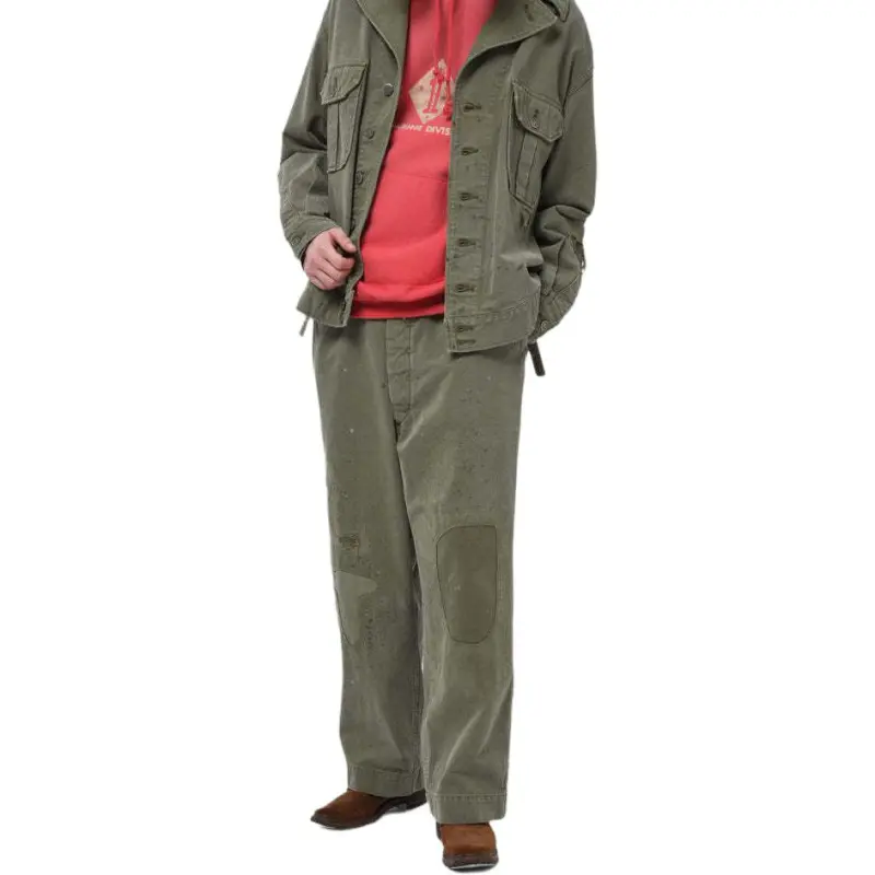 Bowwow SS25 M43 HBT COMBAT TROUSERS Jeans Unisex-2