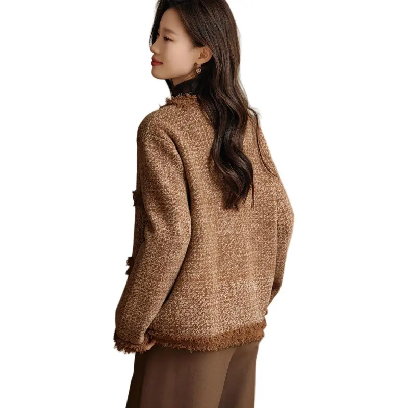 Mo Han Yi Mei Jackets & Coats Women's Caramel-2