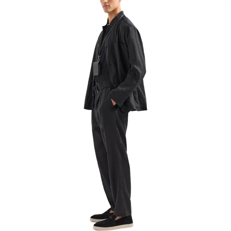GIORGIO ARMANI FW24 Jackets Coats Men's Black-1