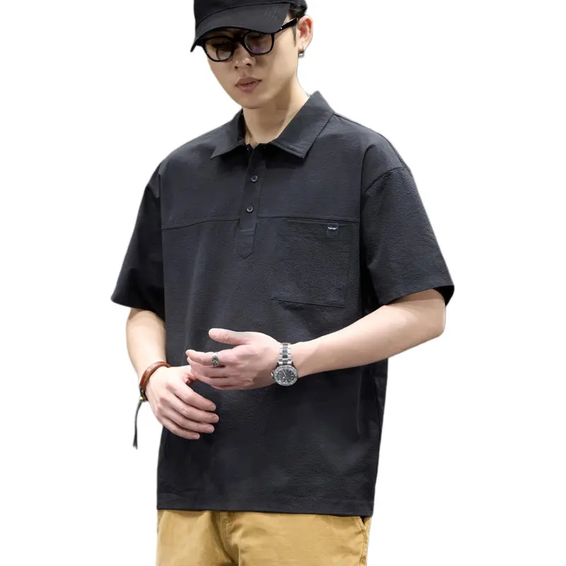 BUYDAUL T Shirts Men Black-2