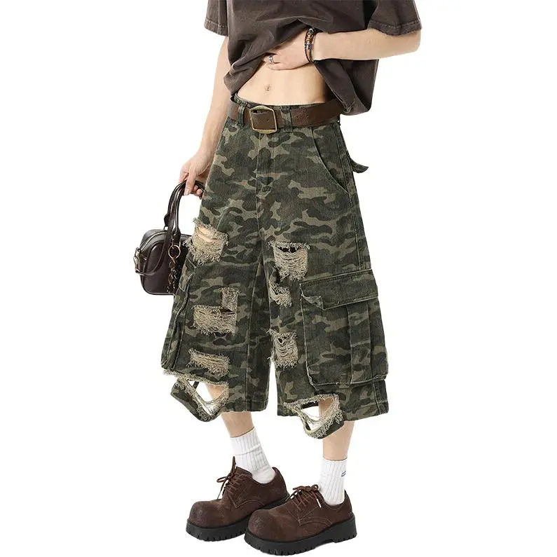 BEAR UNION Cargo Shorts Unisex Camouflage-6