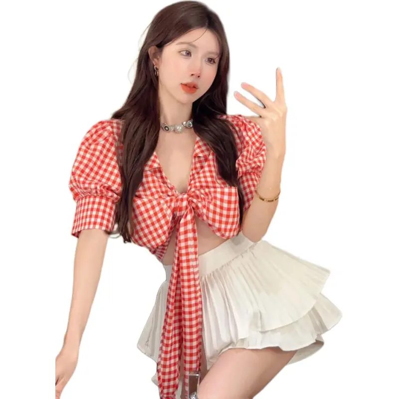 Mu Xiao Xin Two Piece Skirt Sets Women's-3