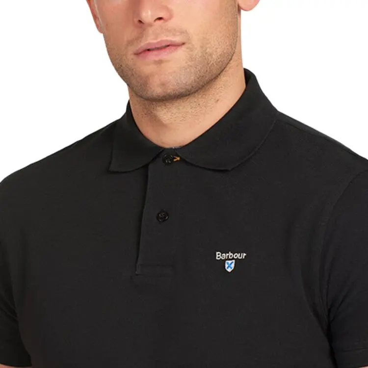 BARBOUR Polo Shirt Unisex Black-4
