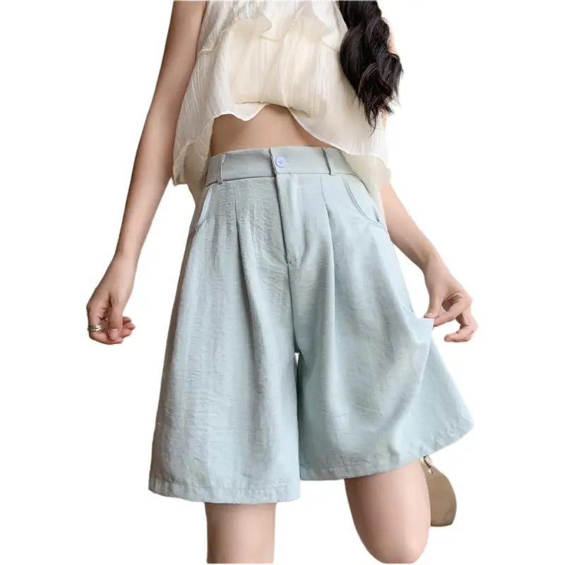 Mu Xiao Xin Denim Shorts Women's-17