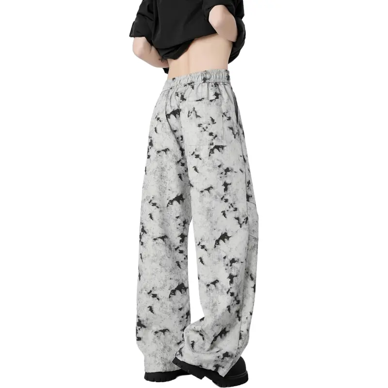 KAIPAINEN Casual Pants Unisex Gray-3